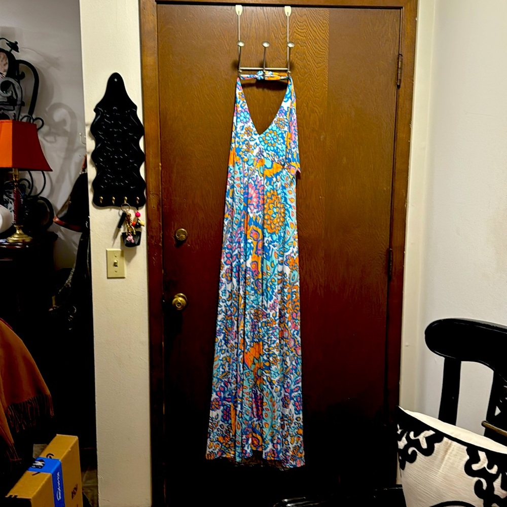 Darling Tori Richard Honolulu Halter dress!